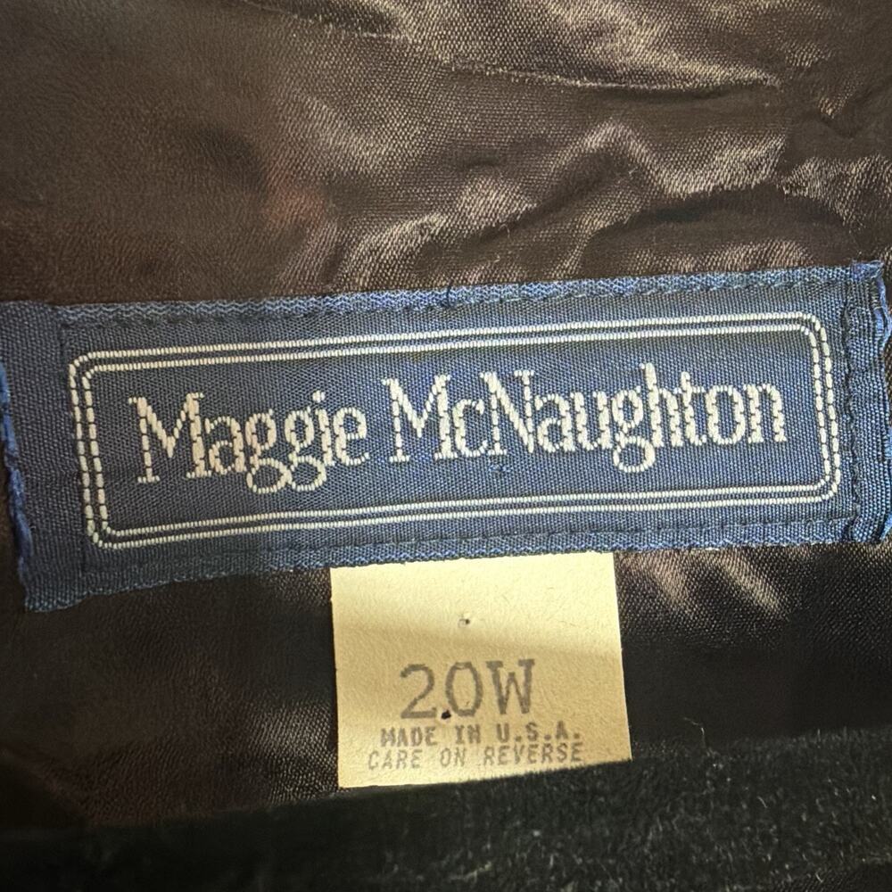 Vintage Maggie McNaughton Multicolor Pattern One Button Blazer Women’s Size 20W - Picture 2 of 13